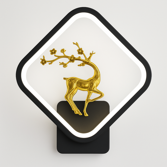 Artistic deer design wall light - Sol Spirit by Solune